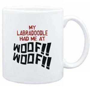    Mug White MY Labradoodle HAD ME AT WOOF Dogs