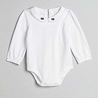 Infant Girls Peter Pan Collar Bodysuit  Toughskins Baby Baby 