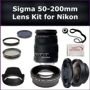  Telephoto Zoom Lens Kit For Nikon Cameras Includes Sigma 50 