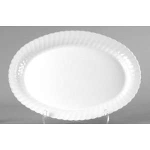  Classicware Oval Plates, White