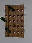 Wine Riddling Rack Solid Wood Handcrafted Wall Hanging