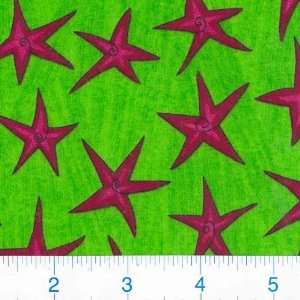  45 Wide Flannel Starz Lime Fabric By The Yard Arts 