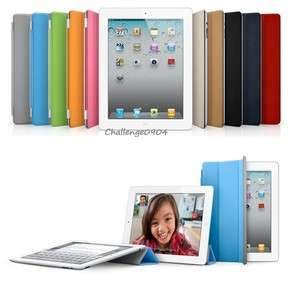 Magnetic Smart Front Cover + Back Case for new Apple iPad 3  