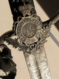   Russian Officers award St.Anna&Duel prize Sabre Sword c1886 . Toledo