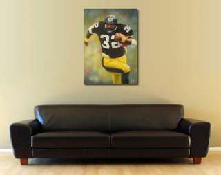 Franco Harris   Pittsburgh Steelers Canvas Oil Painting  