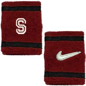  Nike Stanford Cardinal Cardinal College Elite Wristbands 