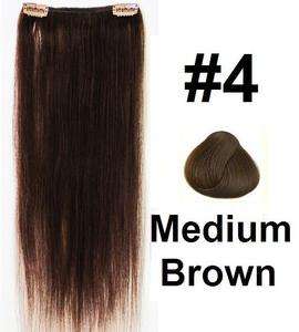 18X5 Double weft Clip in/on 100% Human Hair Extension  