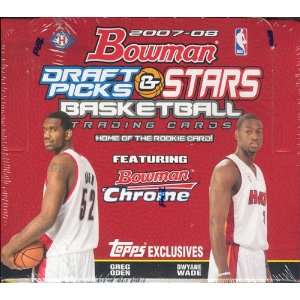   08 Bowman Draft Picks & Stars Basketball Hobby Box