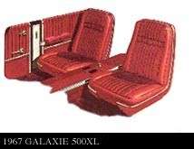 67 GALAXIE 500 or XL CONVERTIBLE INTERIOR KIT   U.S.A.  