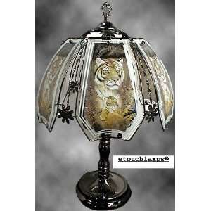  Tiger Touch Lamp with Pewter Base