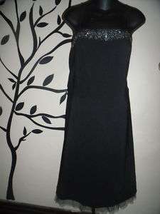 TABOO Black Embellished Party Cocktail Dress Sz 1X GUC  