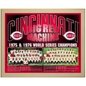  Machine Cincinnati Reds World Series Championship Team Photo Plaque 