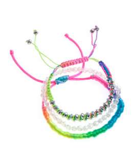 null (Multi Col) 3pk Neon Friendship Bracelets  242070999  New Look