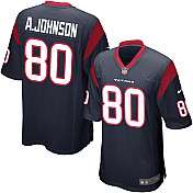 Mens Nike Houston Texans Andre Johnson Game Team Color Jersey 