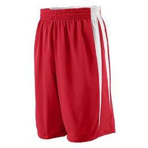  Augusta Reversible Wicking Game Short Outside RED/ WHITE 
