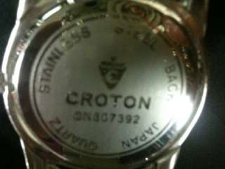 Croton blinged out rhinestone mens watch*Brand New with original box 