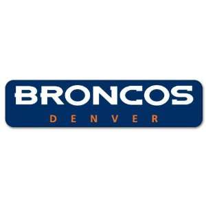    Denver Broncos NFL Football sticker strip 8 
