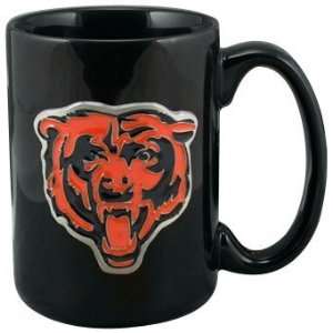  Chicago Bears 15 Ounce Black Ceramic Mug Sports 