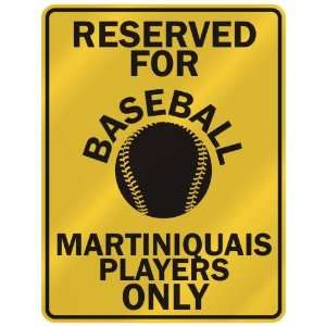   ASEBALL MARTINIQUAIS PLAYERS ONLY  PARKING SIGN COUNTRY MARTINIQUE