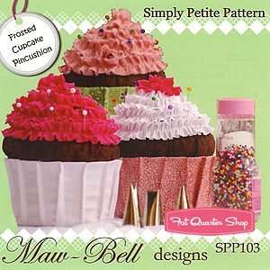   Cupcake Pincushion Pattern   Simply Petite Pattern by Maw Bell Designs