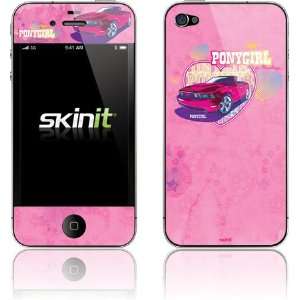  Pony Girl   Pink Heart skin for Apple iPhone 4 / 4S 
