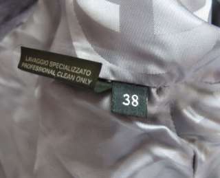 Gucci Purple Mink Fur Suede Leather Jacket Sz 38  