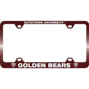   Kutztown Gold Bears Kutztown University License Plate Frame Sports
