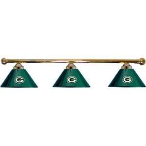   Green Bay Packers NFL 3 Shade Team Logo Swag Lamp