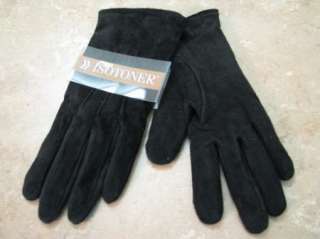 New ISOTONER Everyday GLOVES Soft Suede Leather WMNS L  