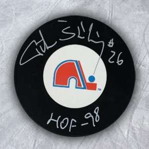  PETER STASTNY Quebec Nordiques SIGNED Hockey Puck Sports 