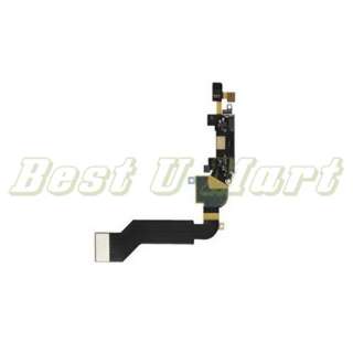   Charger Dock Port Connector Flex Cable For IPhone 4S 4GS BLACK  