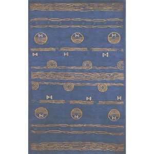 Neo Nepal Blue / Gold Ocean Vibes Contemporary Rug 