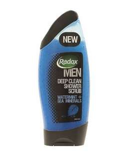 Radox Mens shower scrub watermint and sea mineral 250ml   Boots
