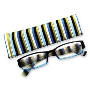  Multi Colored Stripes 1.75 Magnification Reading Glasses Jewelry