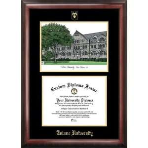 Tulane University Gold Embossed Diploma Frame with Limited Edition 