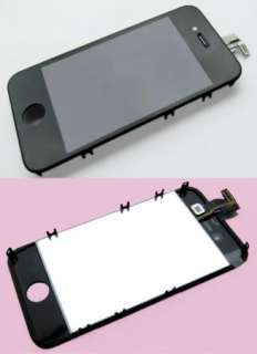 Black Touch Digitizer+LCD Display Assembly fr Iphone 4G  
