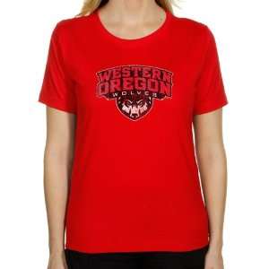  Western Oregon Wolves Ladies Distressed Primary Classic 