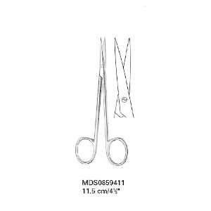  Medline Fine Scissors   Straight, Sh/Sh, 4 1/2, 11 cm 