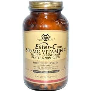 Solgar, Ester C® Plus 500 mg Vitamin C, 250 Vegetable Capsules (Ester 