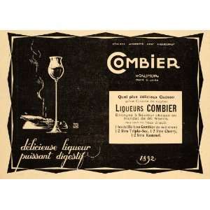   Ad Combier Liqueur Liquor Rob DAc   Original Print Ad