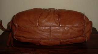 NEW Lucky Brand Twirl Leather Barrel Satchel Handbag Saddle Purse 100% 