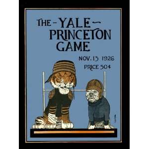   Cover Art   PRINCETON (H) VS YALE 1926 AT PRINCETON