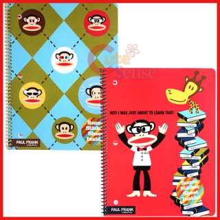 Paul Frank Notebook Ruled Wire Binding Note Set  2pc  