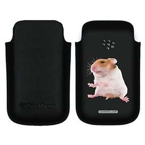  Hamster sitting on BlackBerry Leather Pocket Case 