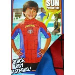  Marvel Spiderman Big Time Swim Shirt   The Amazing 