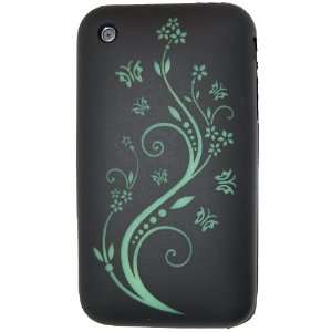  iPhone 3G & 3GS * Wild Flowers & Butterflies * Soft Silicone Case 