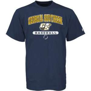  Russell Georgia Southern Eagles Navy Blue Baseball T shirt 