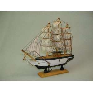  Hand Crafted Wood Sailboat Model C