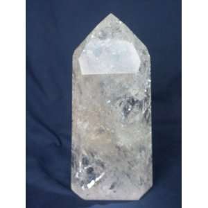   Re Faceted and Polished Quartz Crystal Point, 8.46.8 