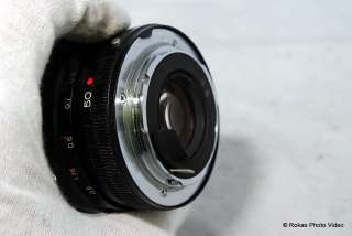 Konica AR 50mm f1.7 Hexanon lens for FS 1 manual focus  